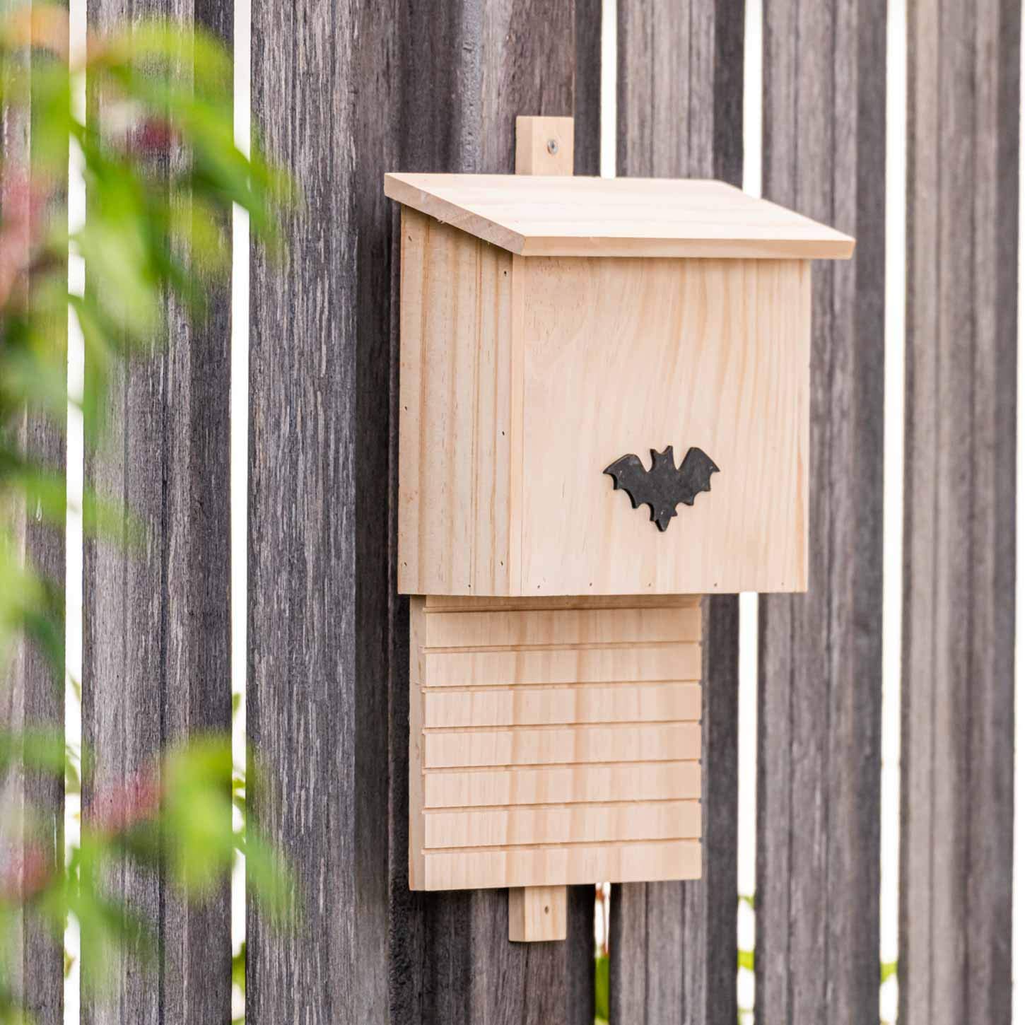 Hotel para murciélagos Hecho de Madera | Albergue Refugio Caja Nido Cueva 42 x 29 x 10 cm | Casa para murciélagos - Protección de Especies en tu jardín