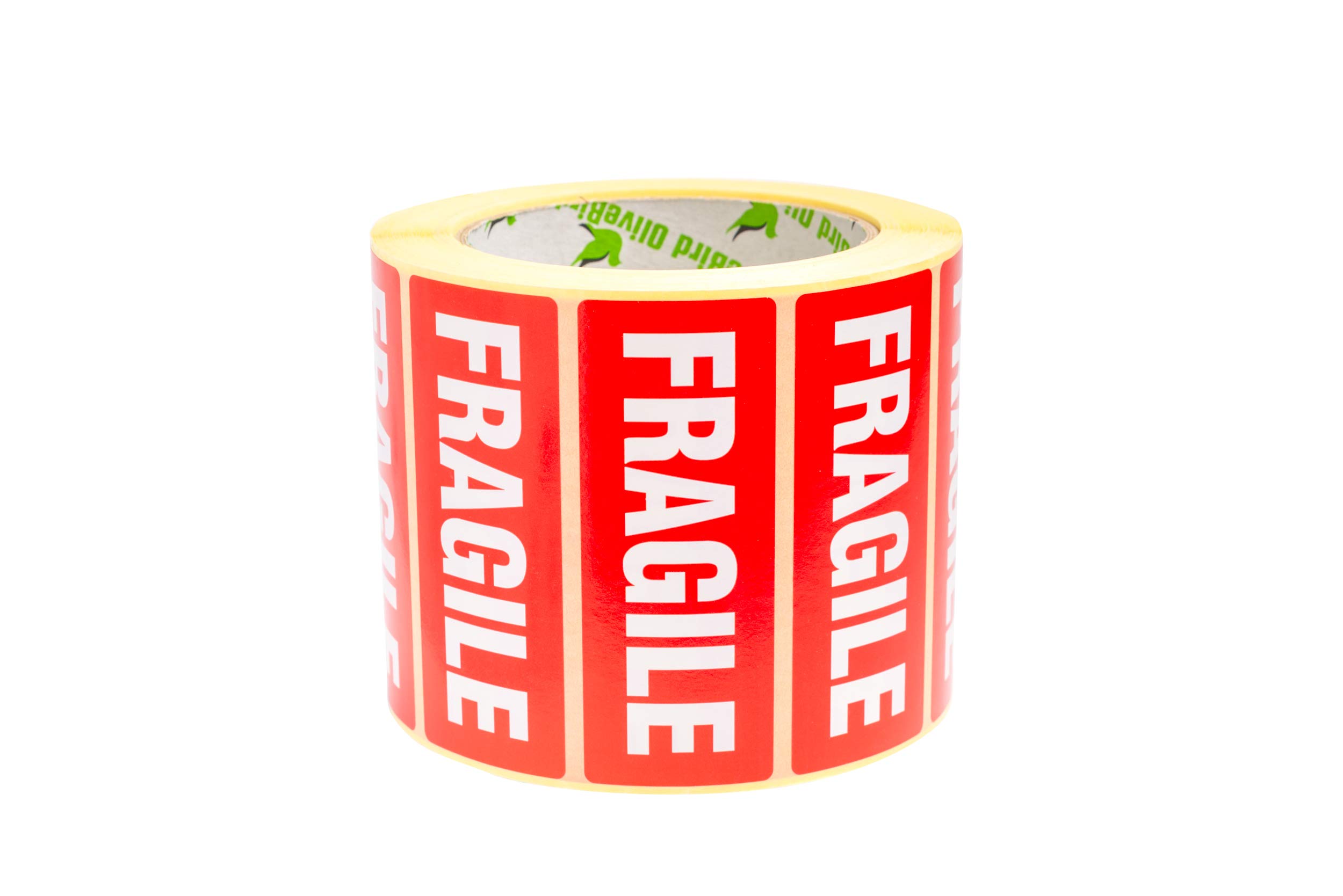 1000 x Fragile Autocollants 90 x 35 mm Rouleau Avec Texte Sur étiquette Fragile (Lot de 2)