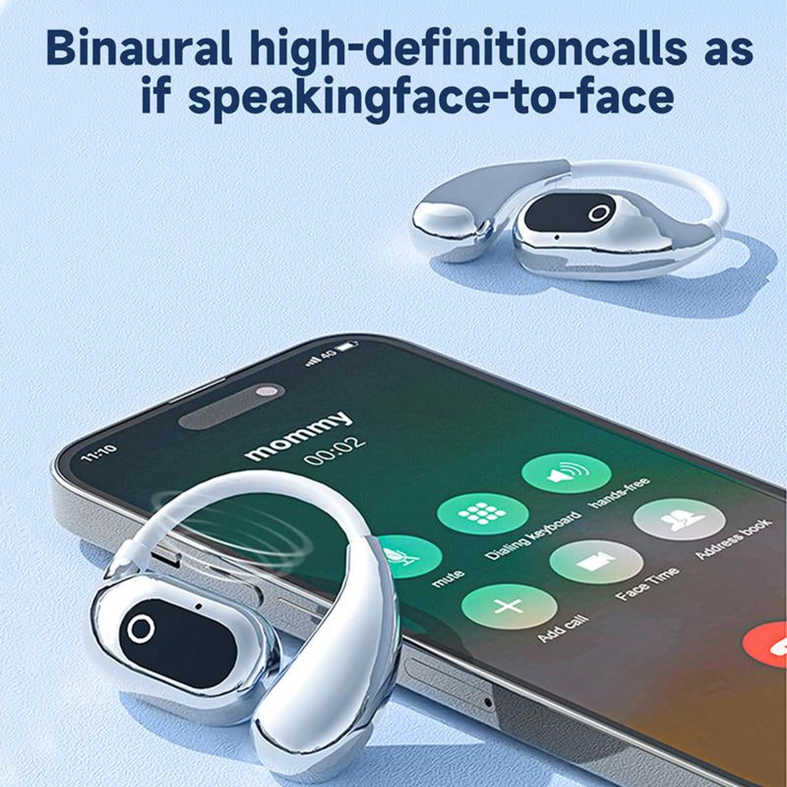 Auricolare Di Traduzione M8 Traduzione Istantanea Multilingue Traduttore Vocale Intelligente APP Wireless Translationplug Bluetooth - Foto 2