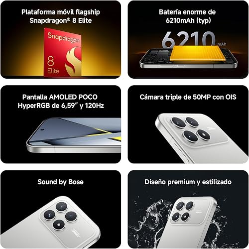 XIAOMI POCO F8 Pro Smartphone 12+256GB Denim Black 6210mAh (typ) Battery - 3