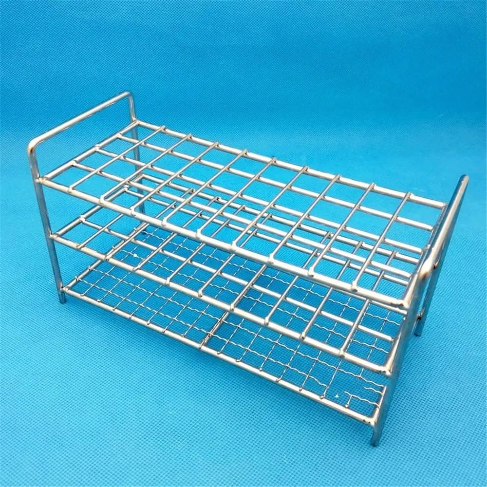 Vetreria da laboratorio 1 supporto for tubo centrifugo in acciaio inossidabile da 40/50 fori, dimensioni foro 13/16/17/19/21/26/30/32 mm.(30mm 40holes)