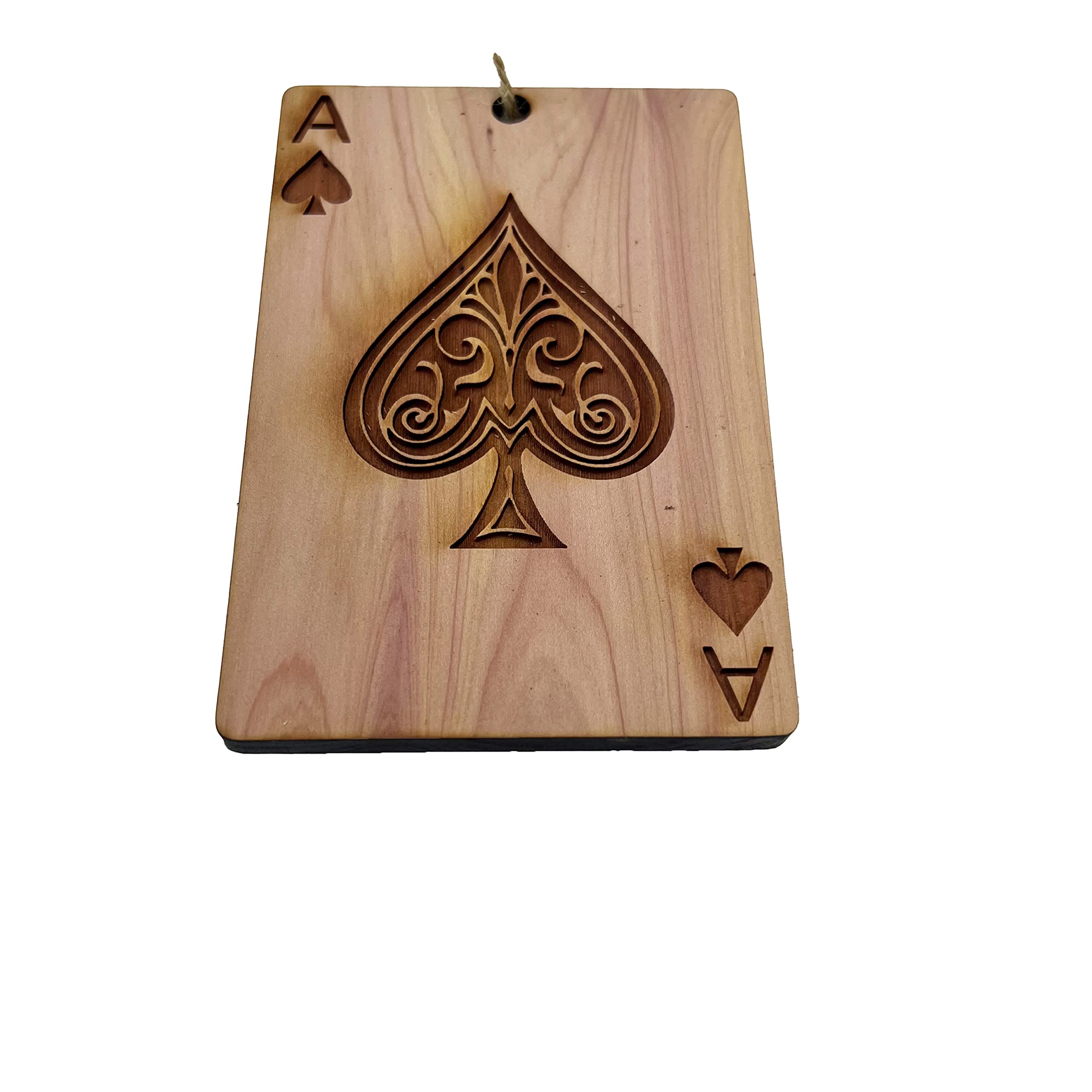 Amazon.com: Ace of Spades Card - Cedar Ornament : Home & Kitchen