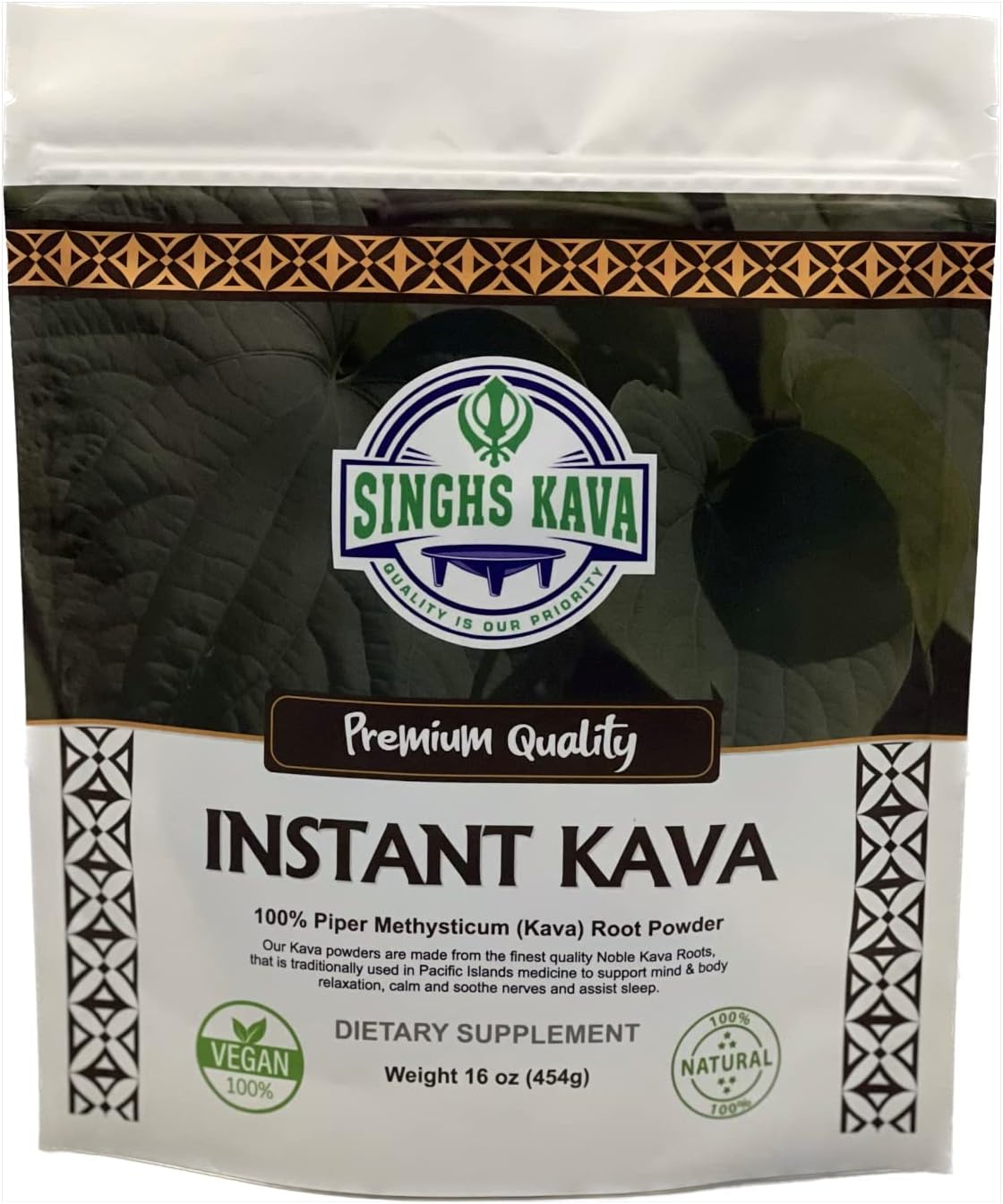 Micronized Instant Kava Powder-Fijian Kava (1 lb) 16 oz : Health & Household