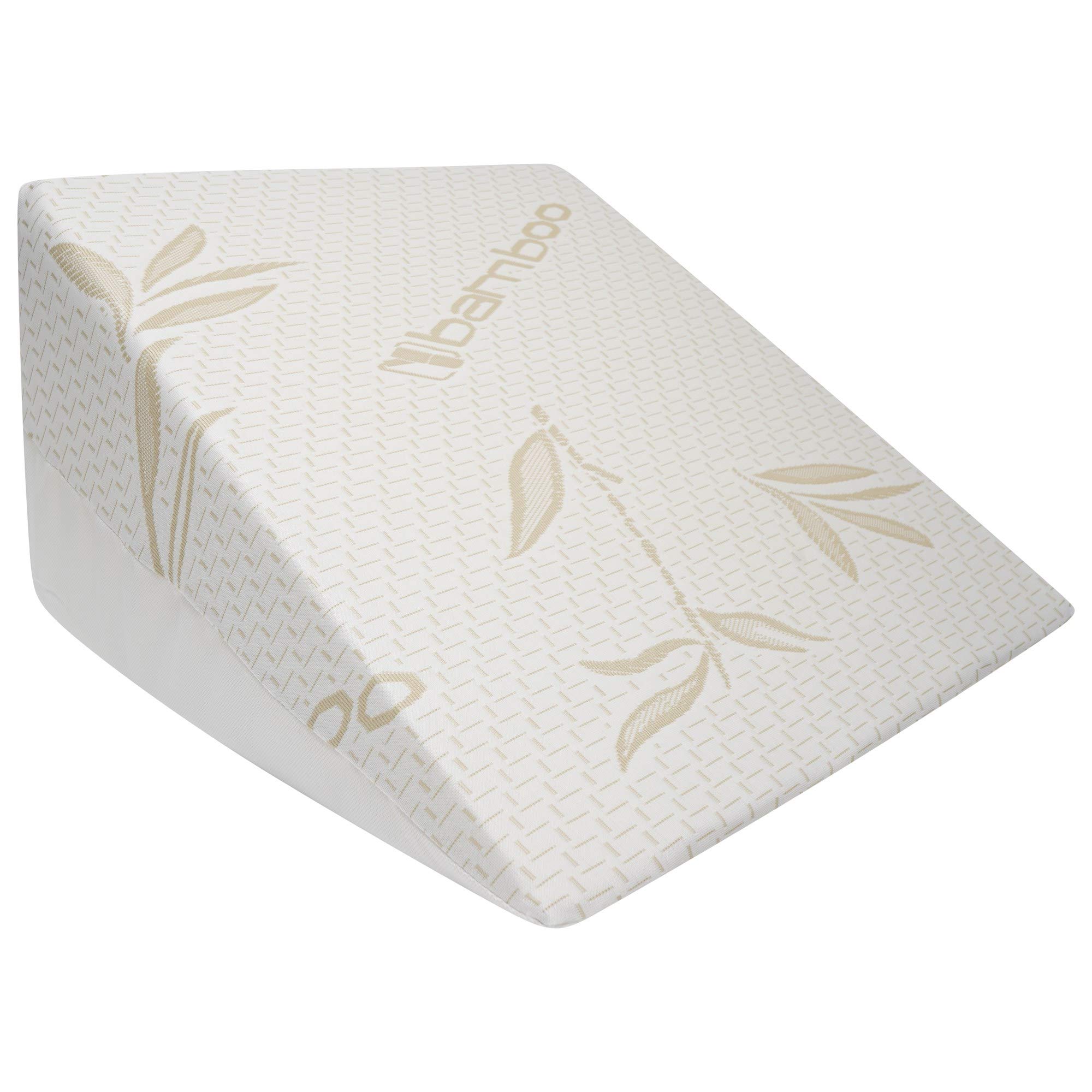 clicktostyle Bamboo Foam Wedge Pillow Cushion Multi Purpose Comfort Pain Relief Back Support Quality
