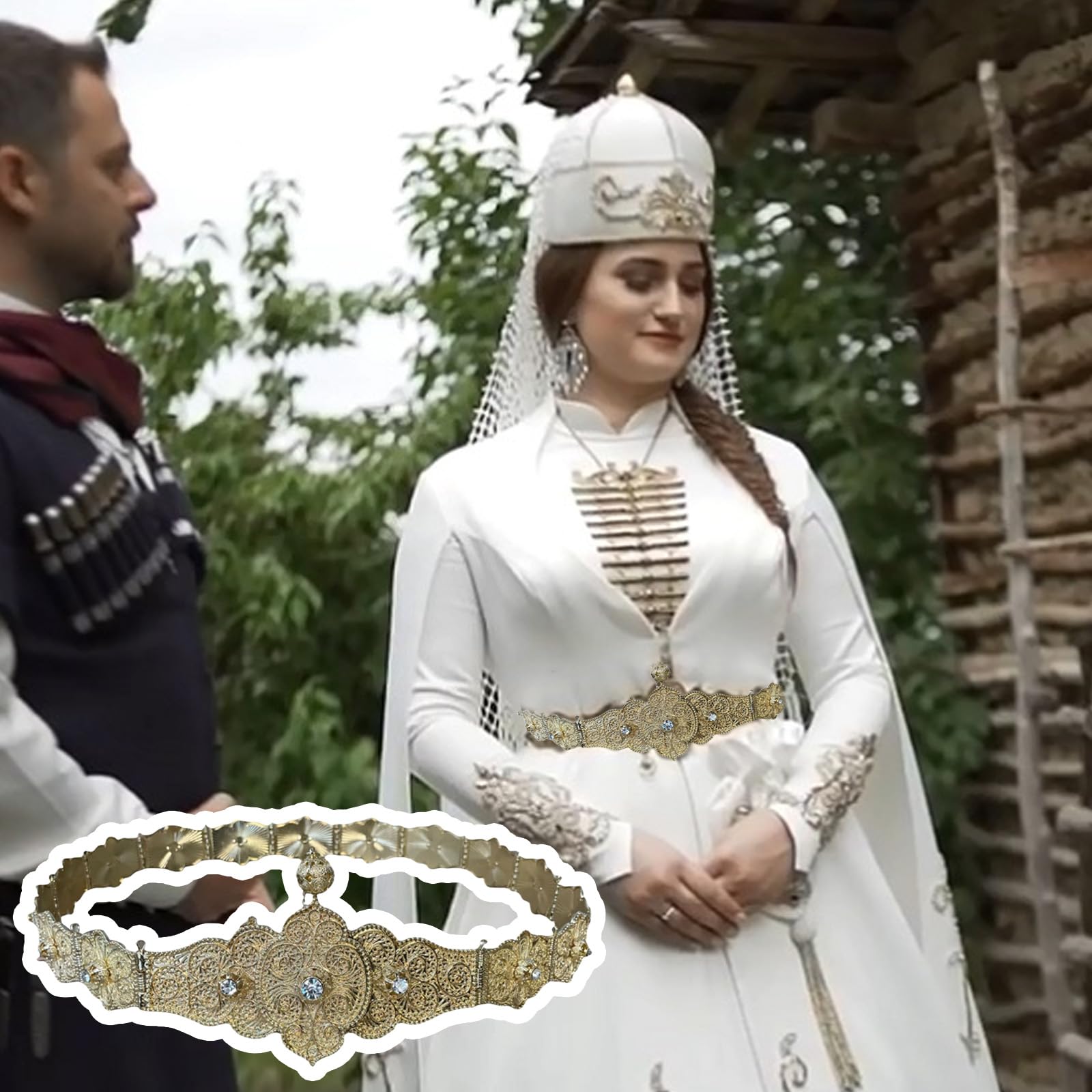 Exquisito cinturón de cintura, encanto estético, accesorios de fotos para vaqueros, vestido, joyería corporal, encanto metálico, accesorios de fotos, tradicionales