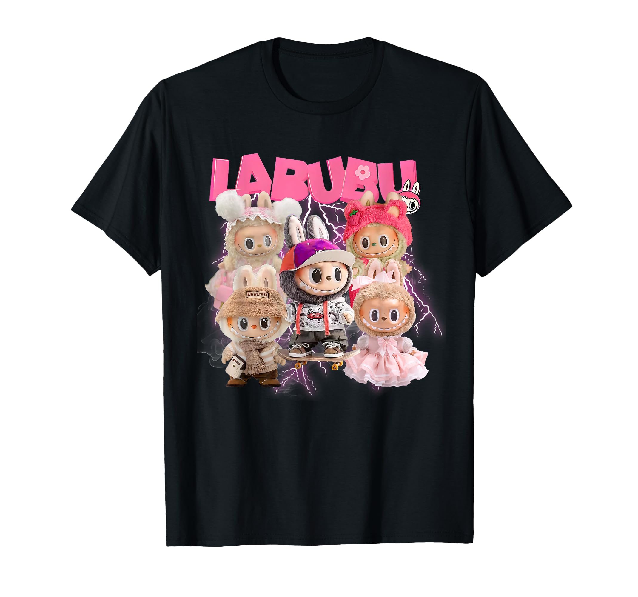 Funny Labubu Cute Labubu The Monsters Meme Vintage T-Shirt
