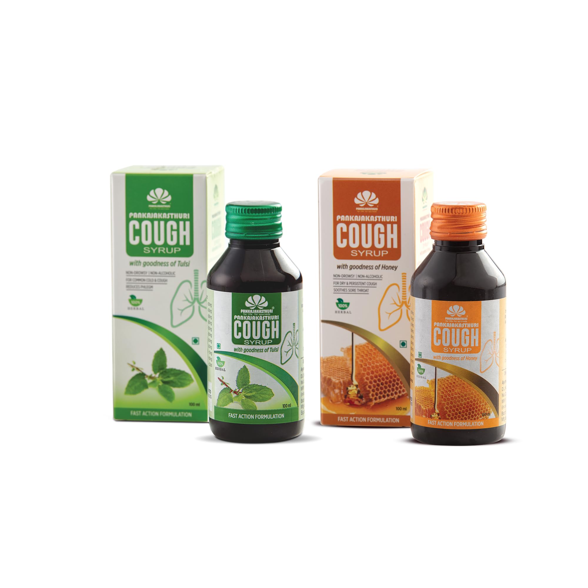 Pankajakasthuri Cough Syrup with Tulsi and Honey 100ml - Pack of 2 (B0D8MH7VS1) Amazon Price History, Amazon Price Tracker