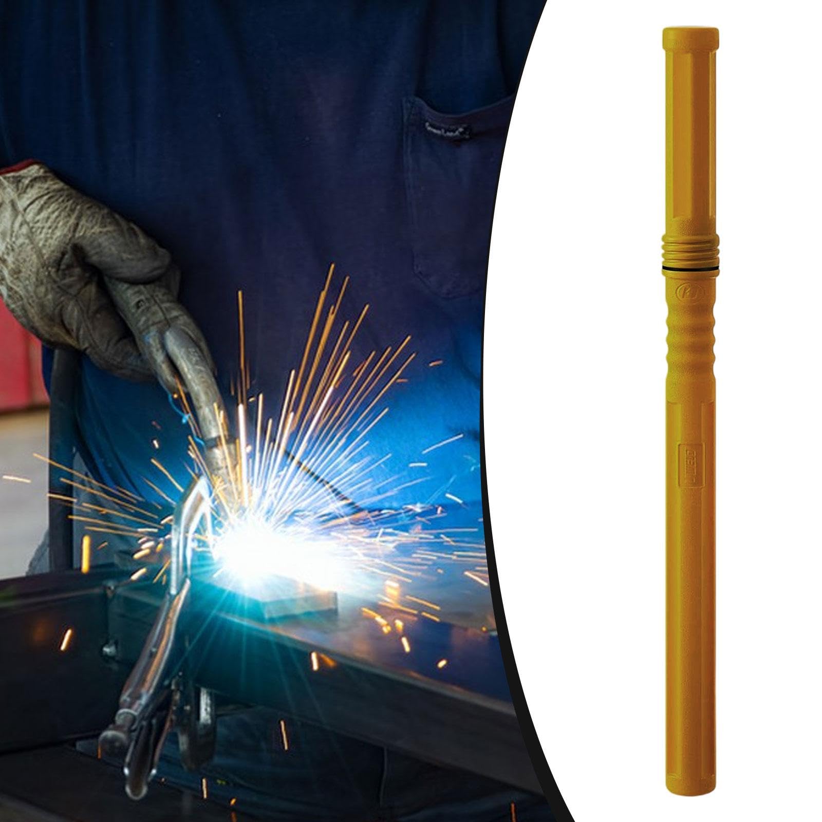 Qianly Estuche Protector para Electrodos de Soldar TIG Impermeable Y Aislante con Compartimentos en Material PETG Ideal para Transporte Y Almacenamiento, Amarillo