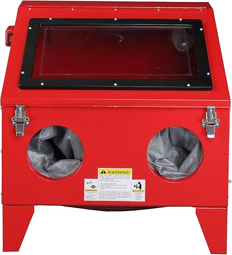 Armario de chorro de arena portátil de 40 galones con pistola pulverizadora, compresor de aire de acero, entrega de 60-125PSI6-25CFM para