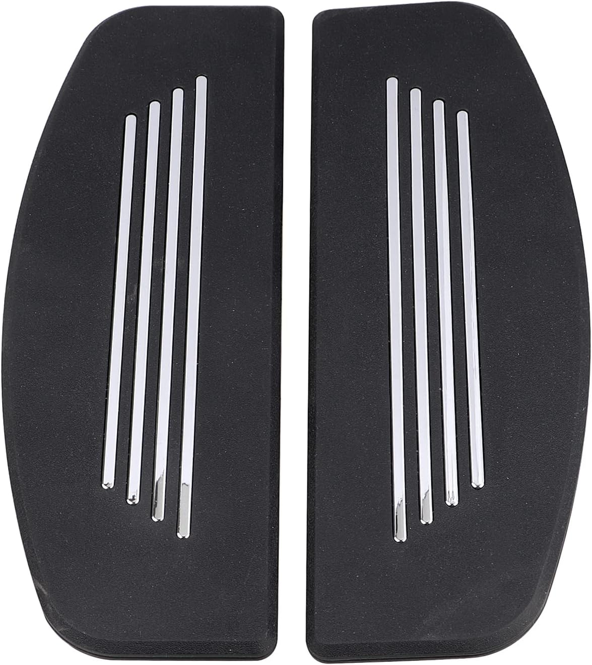Black Front Rider Board Insert, Motorcycle Insert Foot Floorboard Pad for Harley Touring Electra Glide Road Glide King Softail