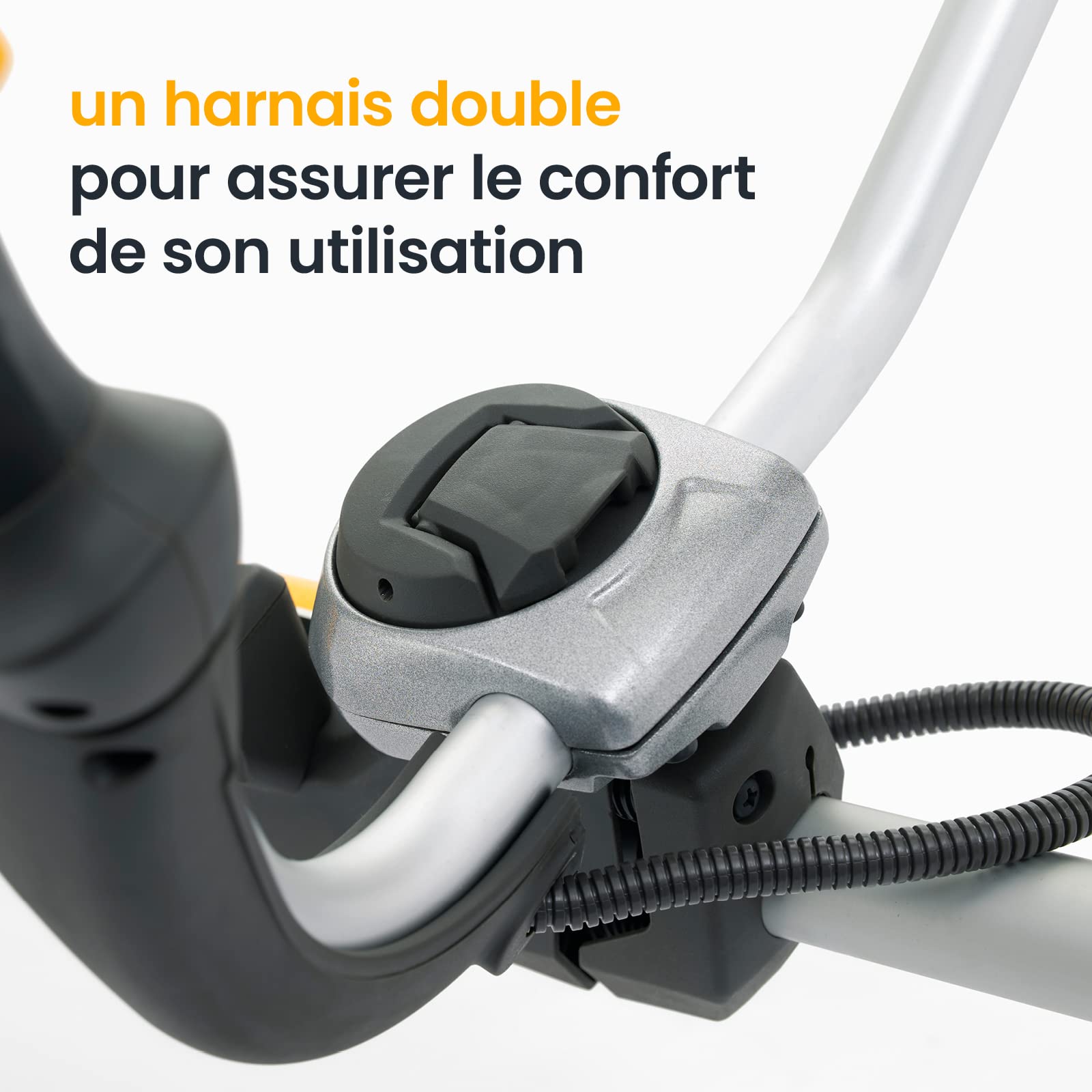 STIGA BC 750 B débroussailleuse - Moteur 44.8 CC 2 Temps, Largeur de Coupe 45 cm, poignée Ergonomique Double, écran Digital, Lame métallique Tri-Arc et tête Tap&Go Dual Line