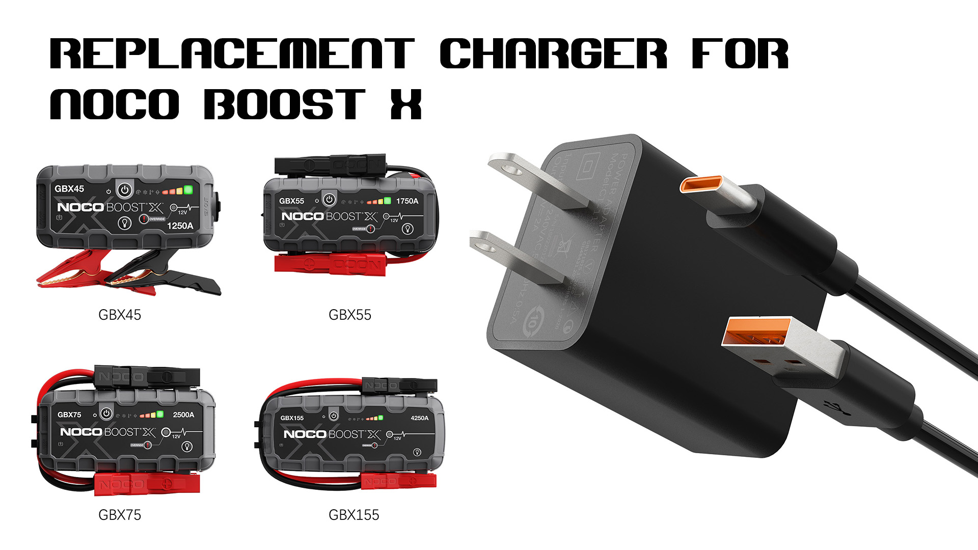 Amazon.com: Charger Cable Compatible with NOCO Boost X GBX45 GBX55