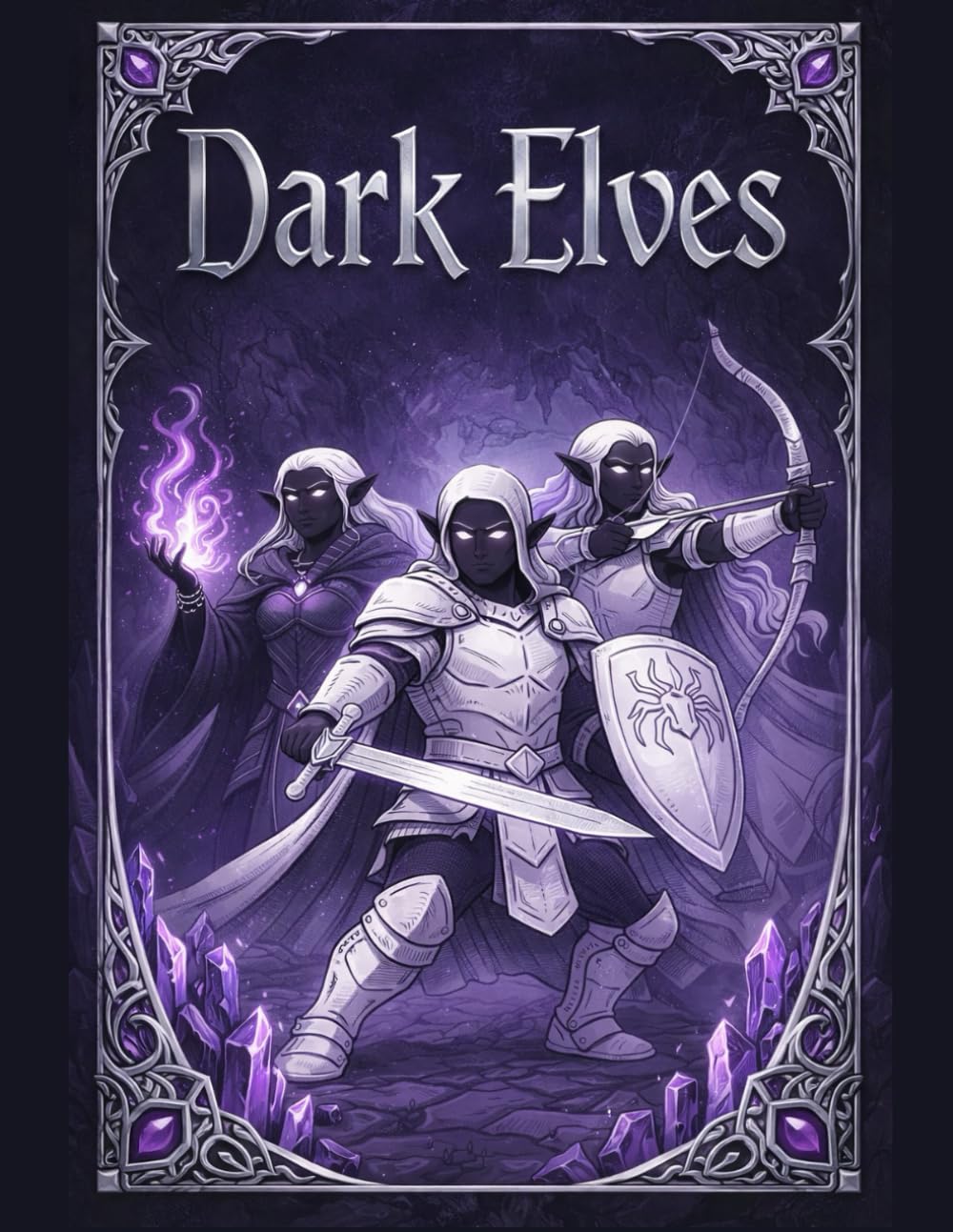 Dark Elves Coloring Book: Ages 10 & Up (Sword & Sorcery Coloring Book Series)
