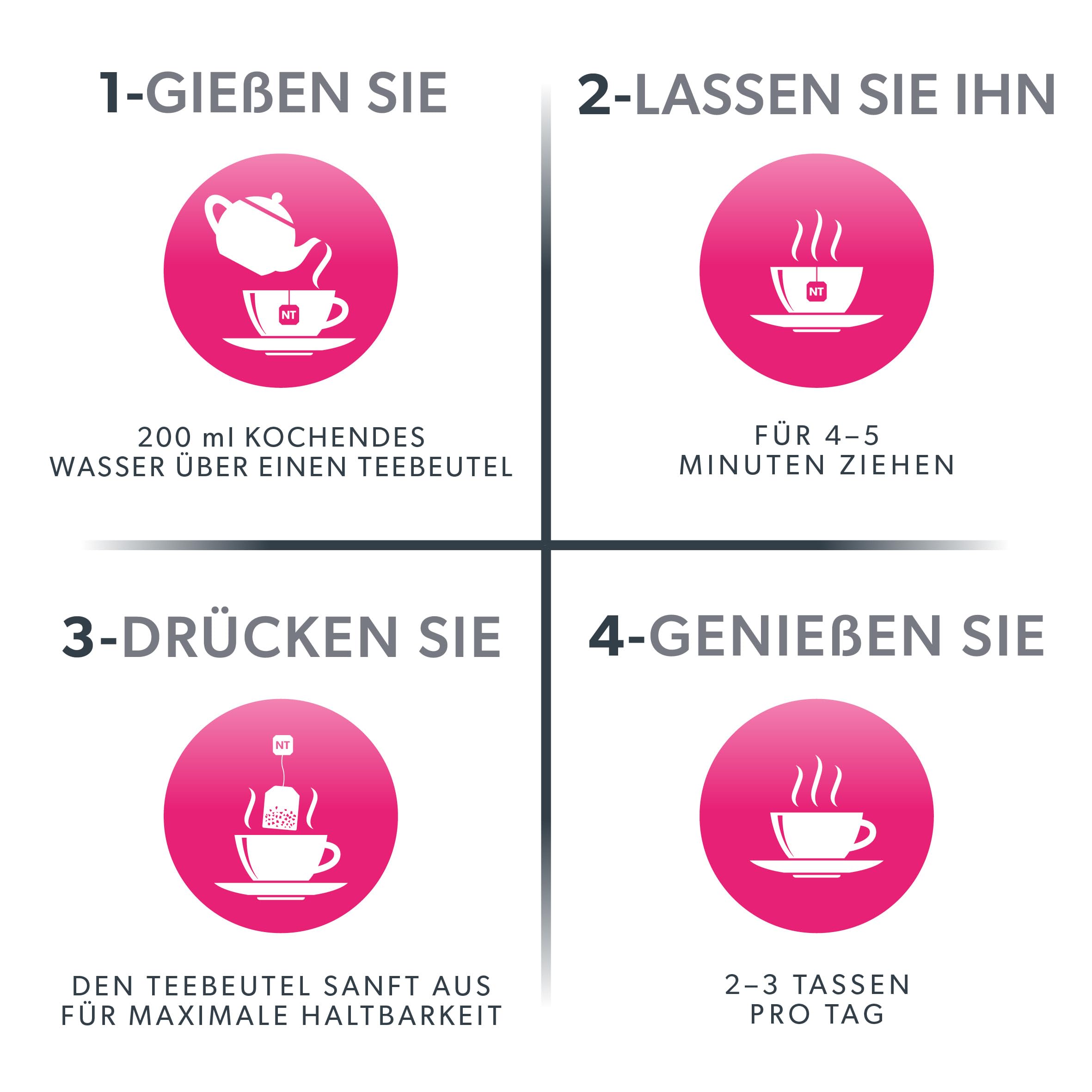 Nutra Tea NUTRAPREG, Schwangerschaftstee unterstützt während der Schwangerschaft das Wohlbefinden, beugt Übelkeit vor, trägt zur Entspannung bei, 120 wiederverwendbare Teebeutel, mit Kamille & Ingwer