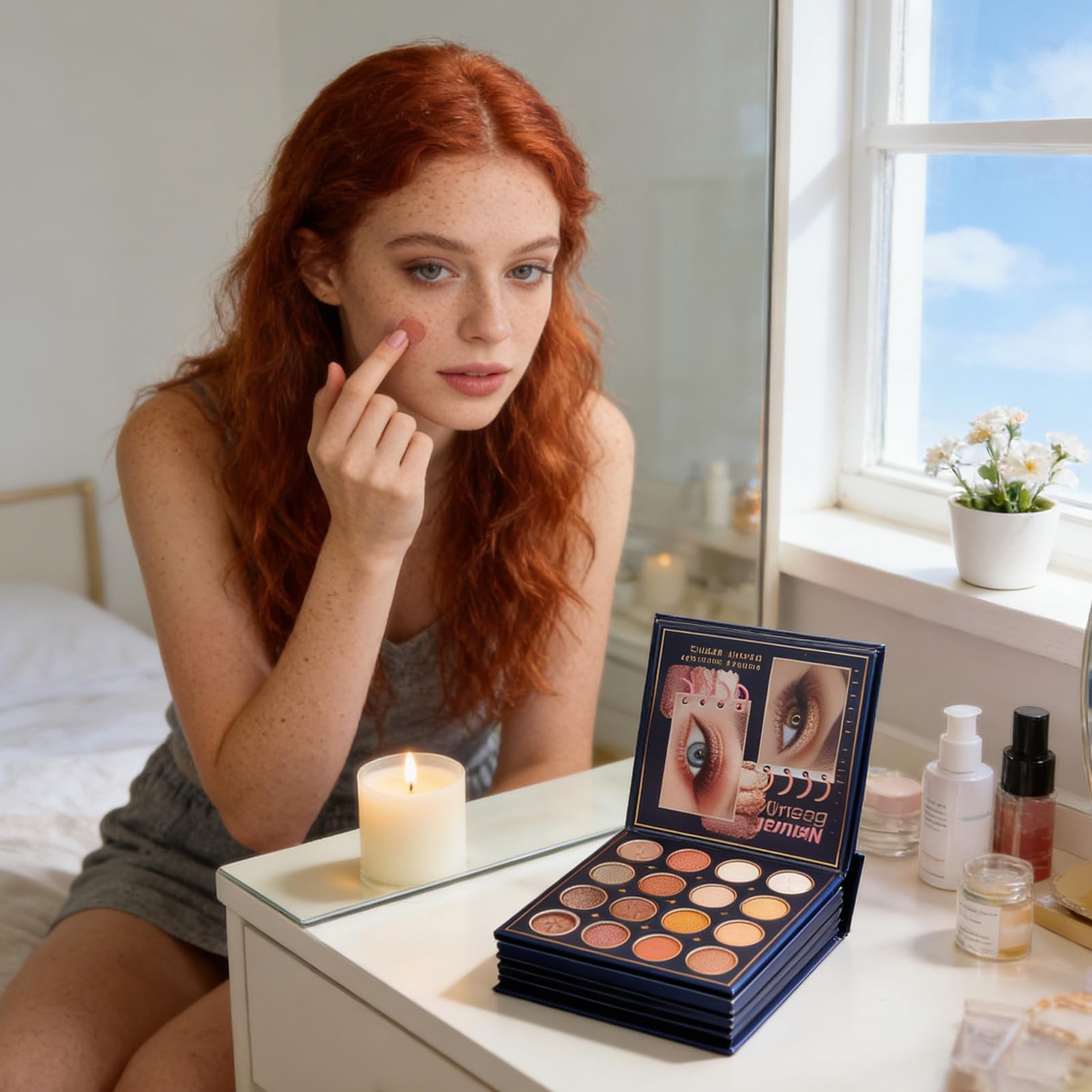 Palette di Ombretti Effetto Lunga Tenuta Fard Corrector Contorno | Trucco in Polvere per Blush e Occhi Per Donne Ragazze Adolescenti Compleanno Vacanza Matrimonio