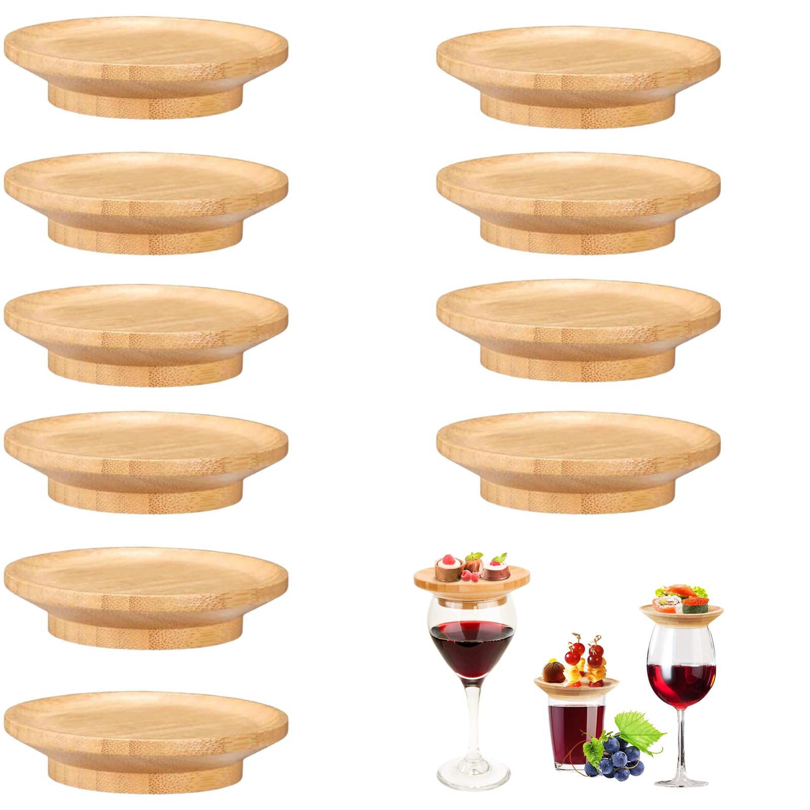 10 Piattini Dessert, Ciotole Aperitivo, Porta Salse Da Piatto, Bevande, Feste, Cene di Famiglia e Accessori per Feste