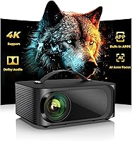 ONOAYO ONO3 Pro 4K Projector 1500 ANSI WiFi 6 Bluetooth Smart TV OS Dolby Audio Portable Outdoor 300" Display