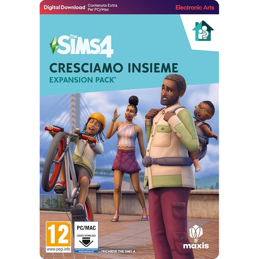The Sims 4 Cresciamo Insieme Expansion Pack (EP13), Codice incluso nella confezione, Codice EA App - Origin per PC/Mac, Videogiochi, Italiano