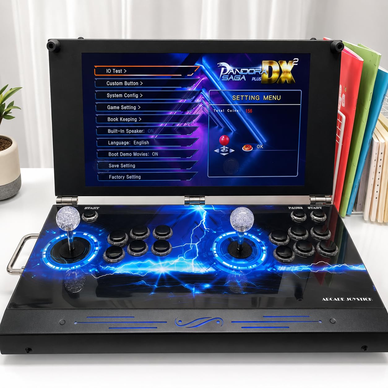 30000 in 1 Console Portatile per Giochi Arcade, Macchina da Gioco Video Retro con Schermo HD da 17,5 Pollici e Doppi Giocatori, Box per Giochi Classici degli Anni 80