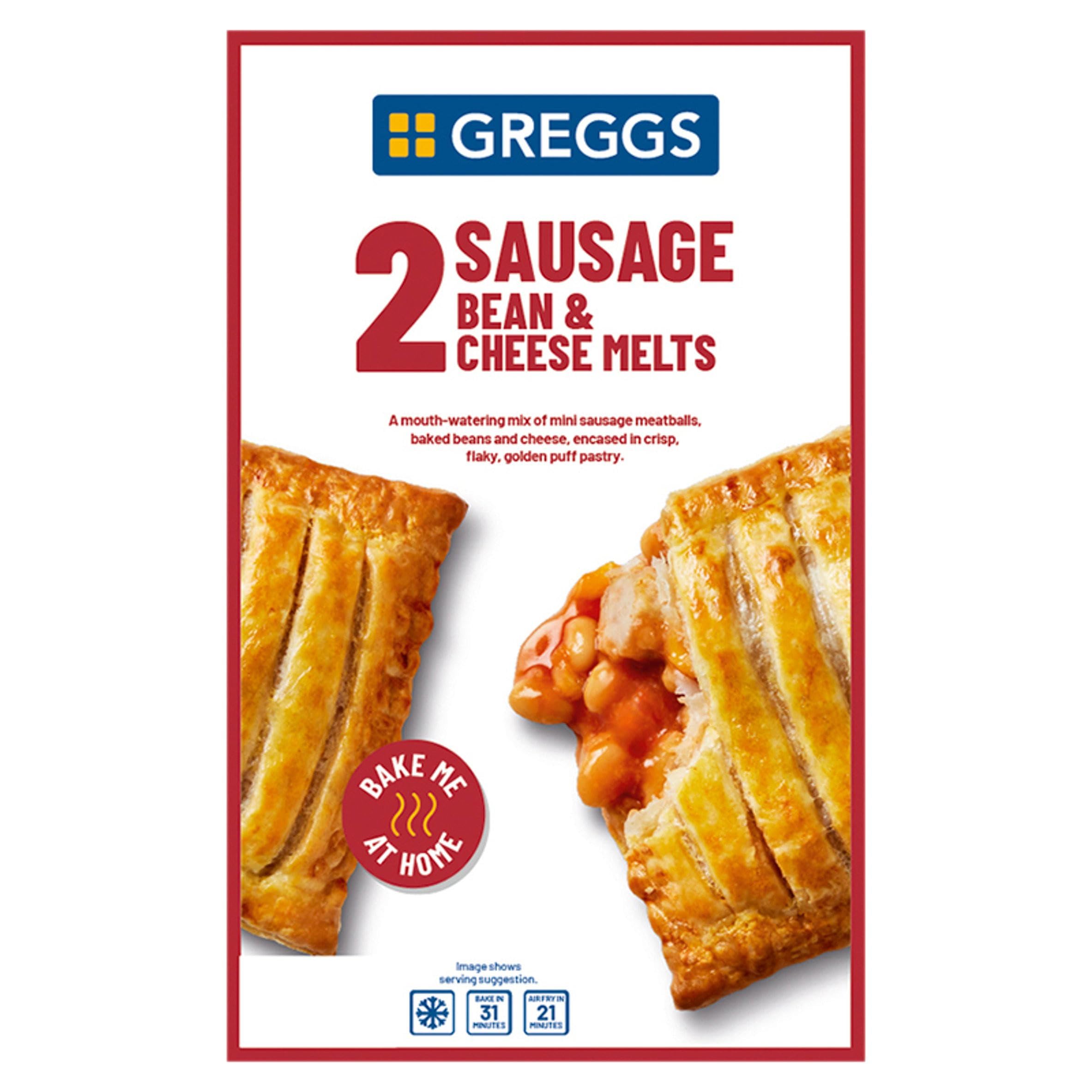 Greggs 2pk Sausage & Bean Melt