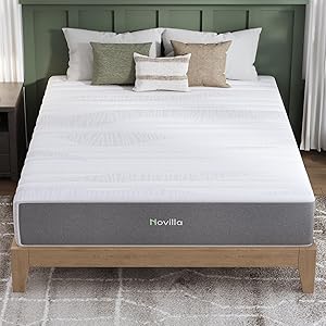 Novilla Full Size Memory Foam Mattress 10 Inch Full Bed Mattress Medium Firm with Cooling Gel Foam for Refreshing Sleep Full Mattresses in a Box