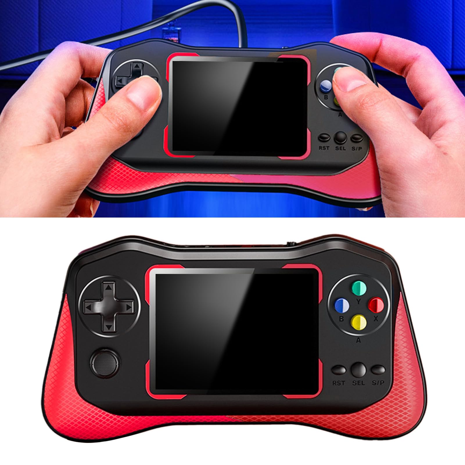 Junerain Retro Spielkonsole Handheld Mit 4700 Spielen - Wireless Für Sega Genesis & Mega Drive