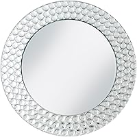 Vista 1 de Charge it by Jay - Plato de carga de vidrio de espejo de 13 pulgadas, placa decorativa de servicio de melamina para el hogar, perfecto para eventos