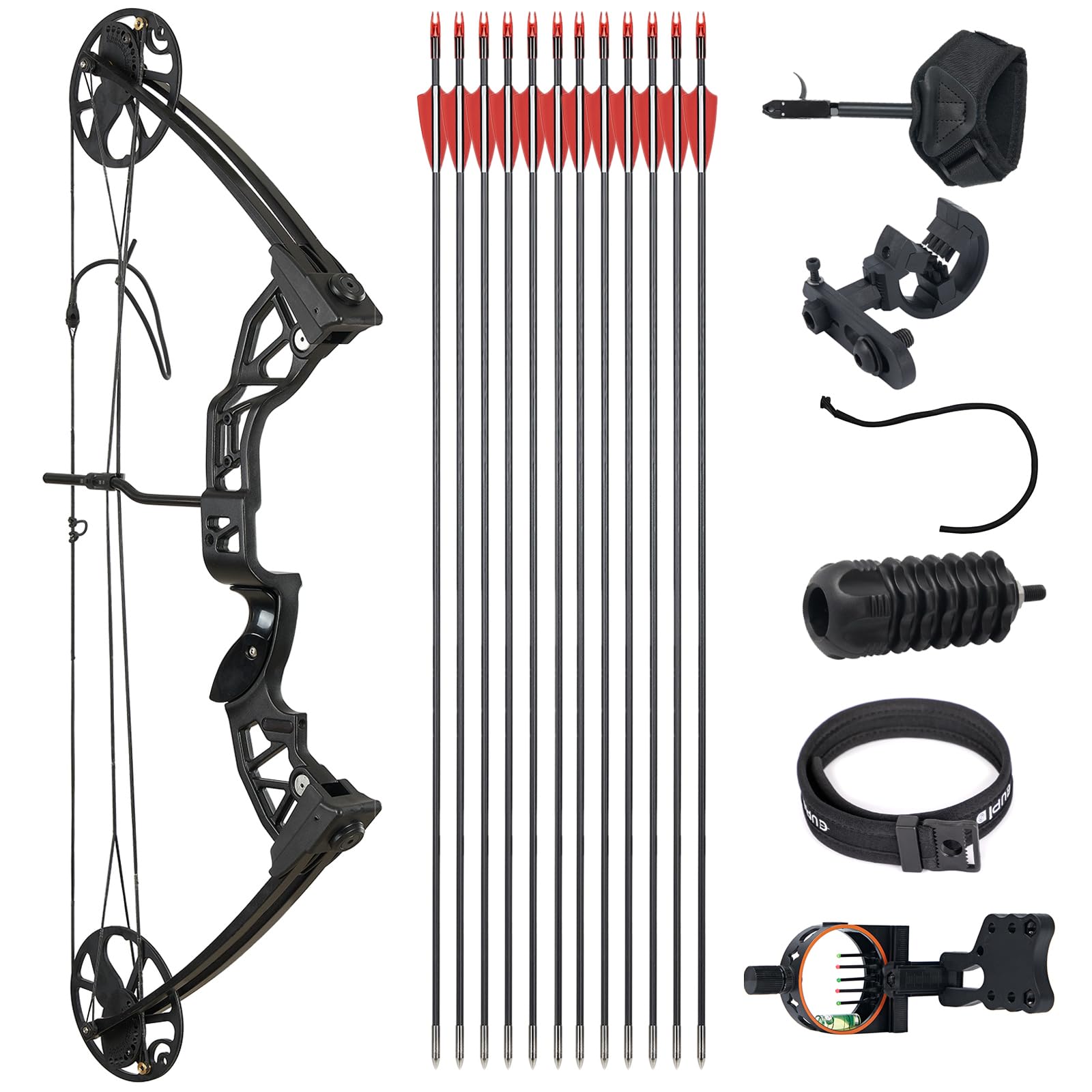 Ready to Hunt Compound Bow Package for Adults?0-70 Lbs Draw Weight, No Bow Press Needed,19”-30” Draw Length,Right Hand Archery Compound Bows Draw Weight Adjustable?Hunting Bow Kit for Beginner