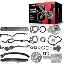 Torchbeam Engine Timing Chain Kit Compatible with Nissan Pickup 1995-1997, D21 1990-1994, 240SX 1989-1990, OE# 15010V0300, 15010S8000, 1501040F00