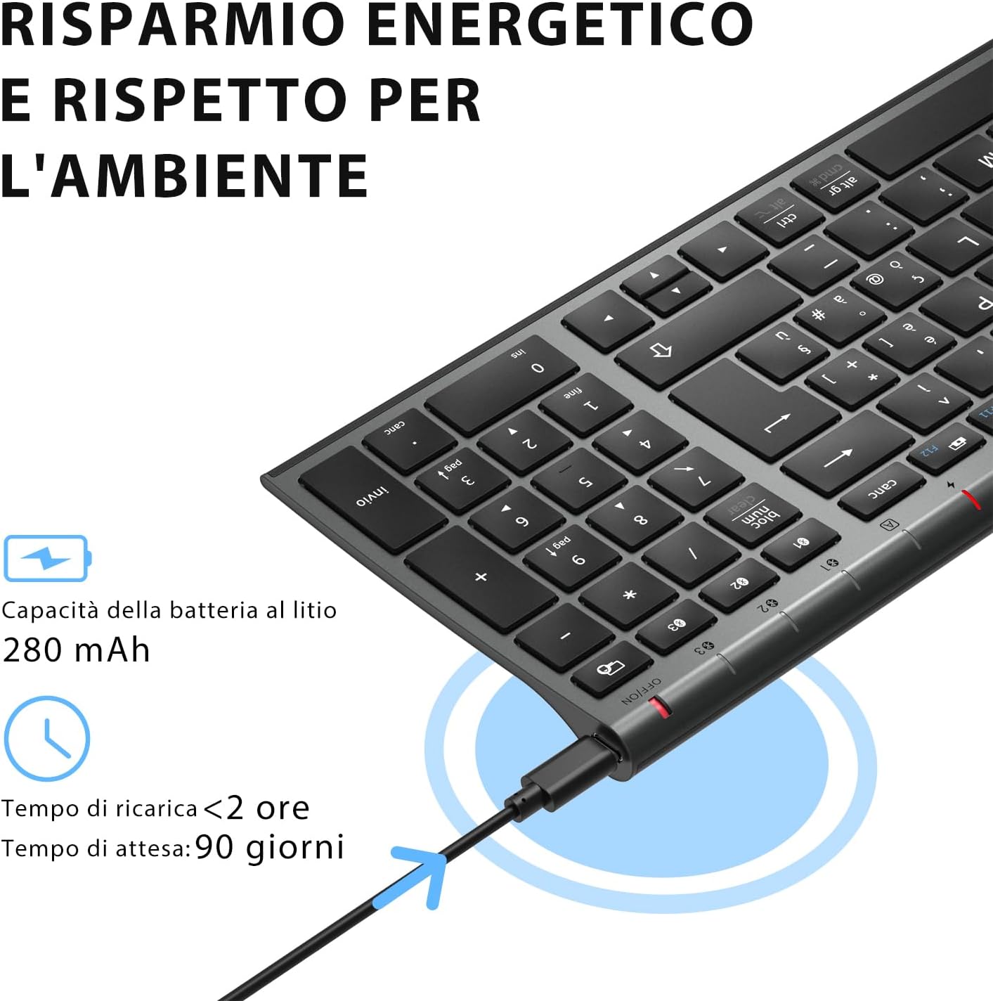 iClever BK10 billentyűzet részletek