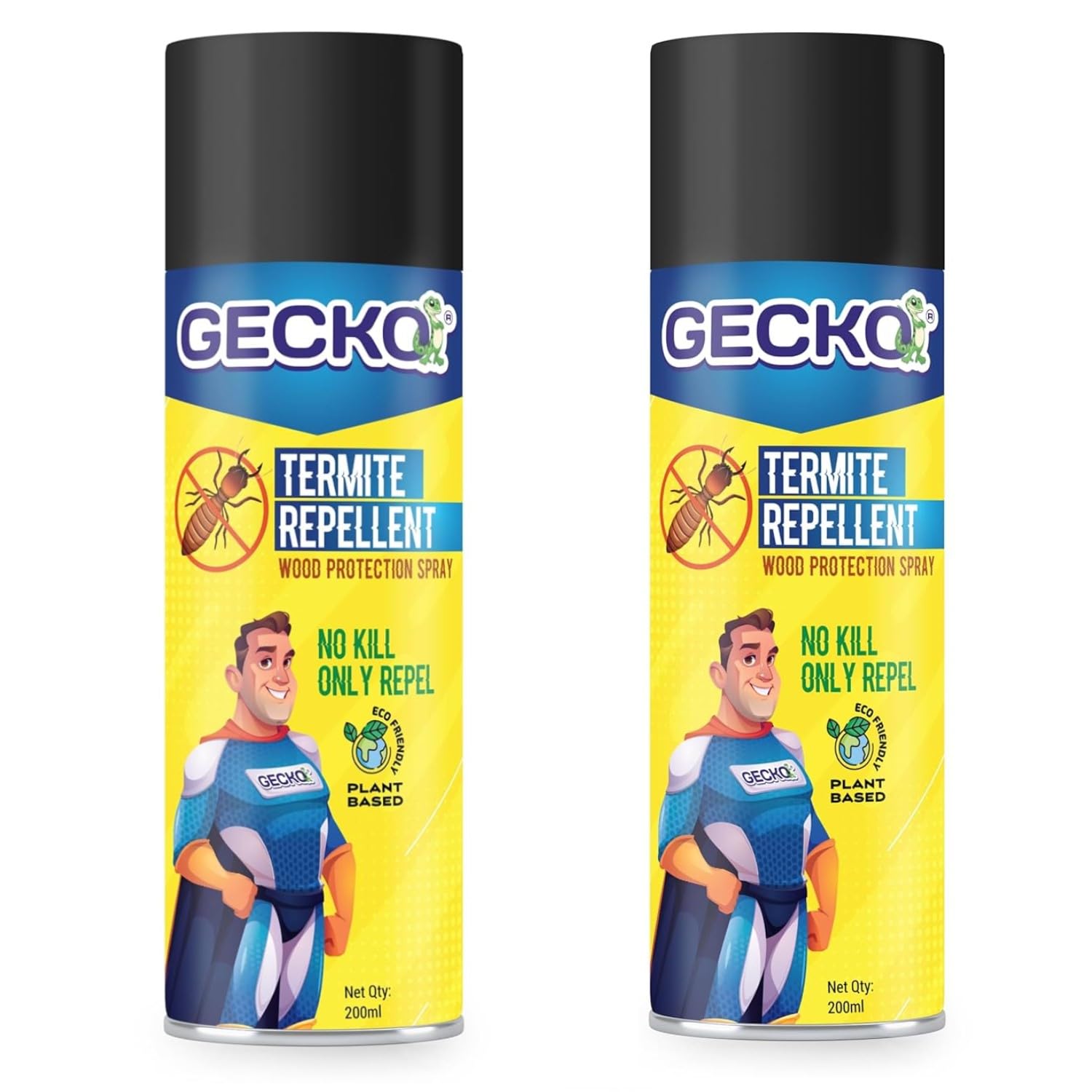 Shadow Securitronics 100% Herbal Termite Repellent Spray | Wood Preservative & Insect Repellent for Furniture | Ideal for Home, Kitchen, and Office Use | Pack of 2 (200ml) - FORMULATION 20X