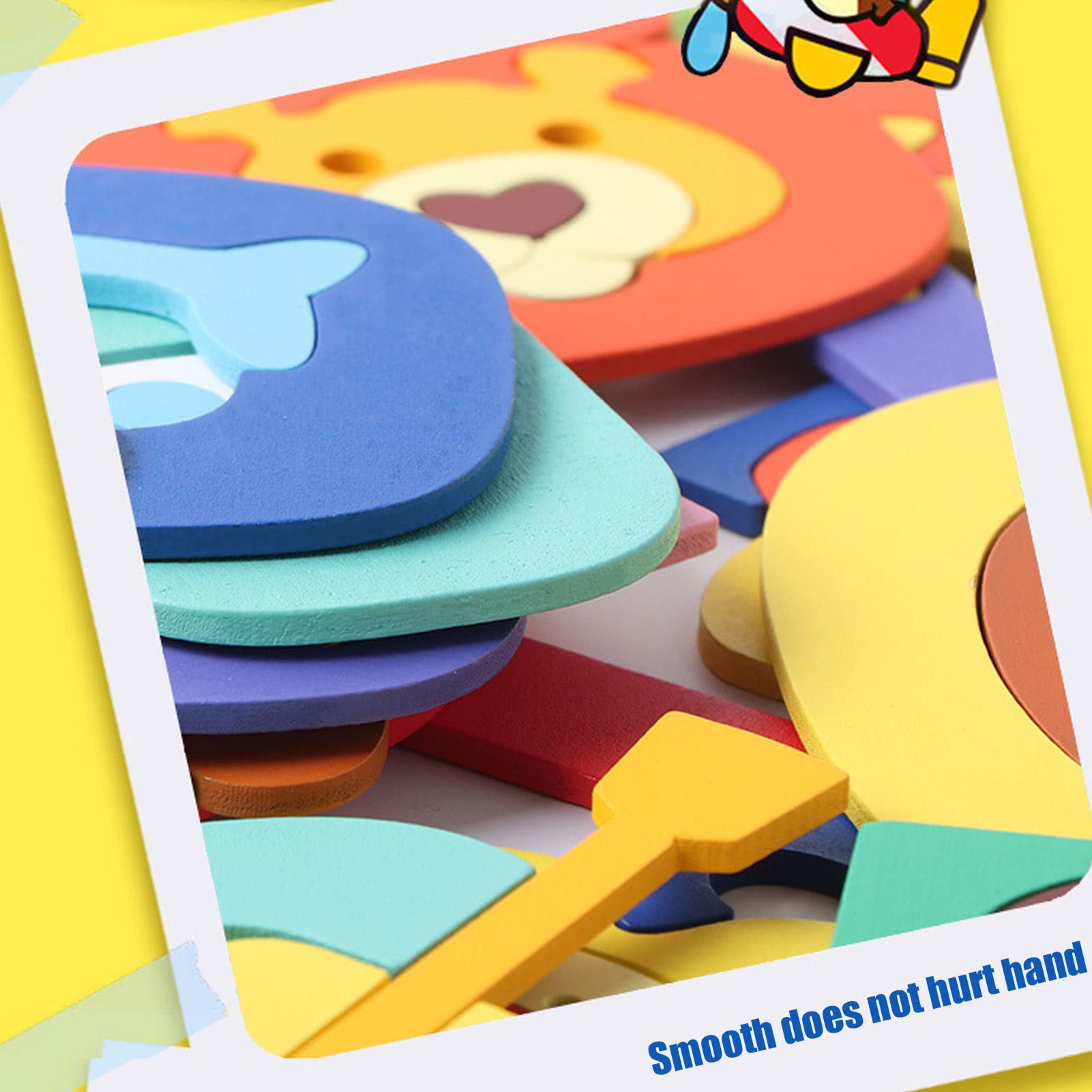 Lylithuif Jouets de puzzle alphabet en bois 26 blocs de lettres Puzzle Board jouet d'éducation précoce pour les enfants apprenant et jouant en bois massif 26 pièces
