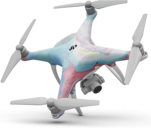 Miniatura 6 de DesignSkinz - Compatible con Drone DJI Spark - Adhesivo protector de vinilo resistente a los arañazos - Patrón verde azulado marroquí