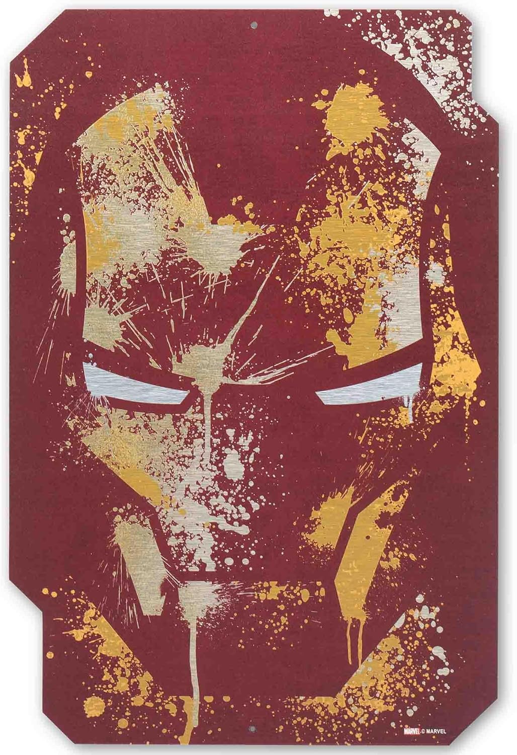 Open Road Brands Marvel Hulk Comic Book Cover Silver Metal Wall Art - Fun Incredible Hulk Wall Decor for Man Cave or Movie Room