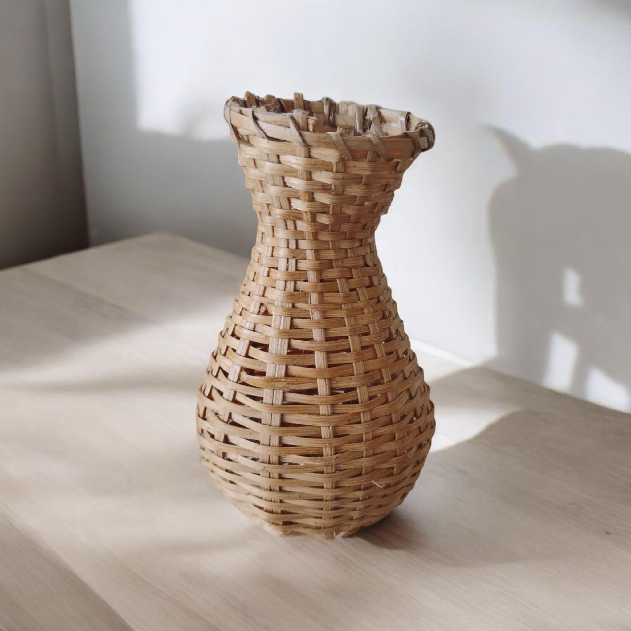 BANASHRISTI Bamboo Jakoi Khaloi Decorative Showpiece | Handcrafted Folk Art from Assam | Traditional Fish Trap and Basket Replica | Natural Bamboo Craft for Home Décor | Cultural Accent Piece-picture-10