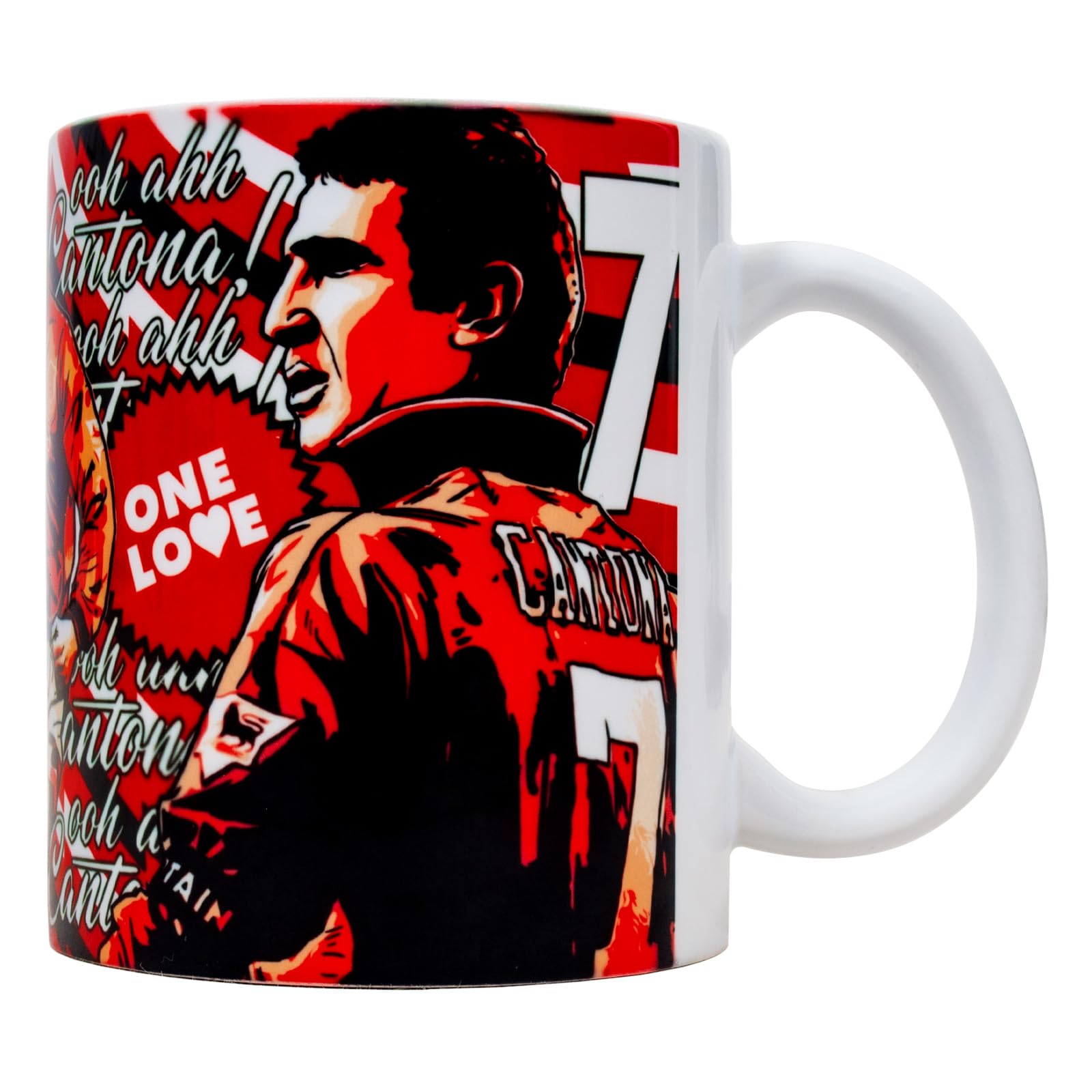 fan originals Manchester Football Legends of United Ooh Aah Cantona Ceramic Mug