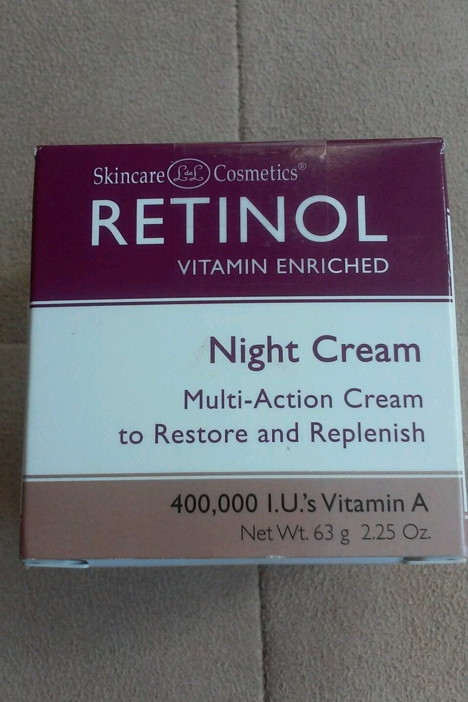 Skincare LdeL Cosmetics Retinol Vitamin Enriched Night Cream 2. 25 Oz