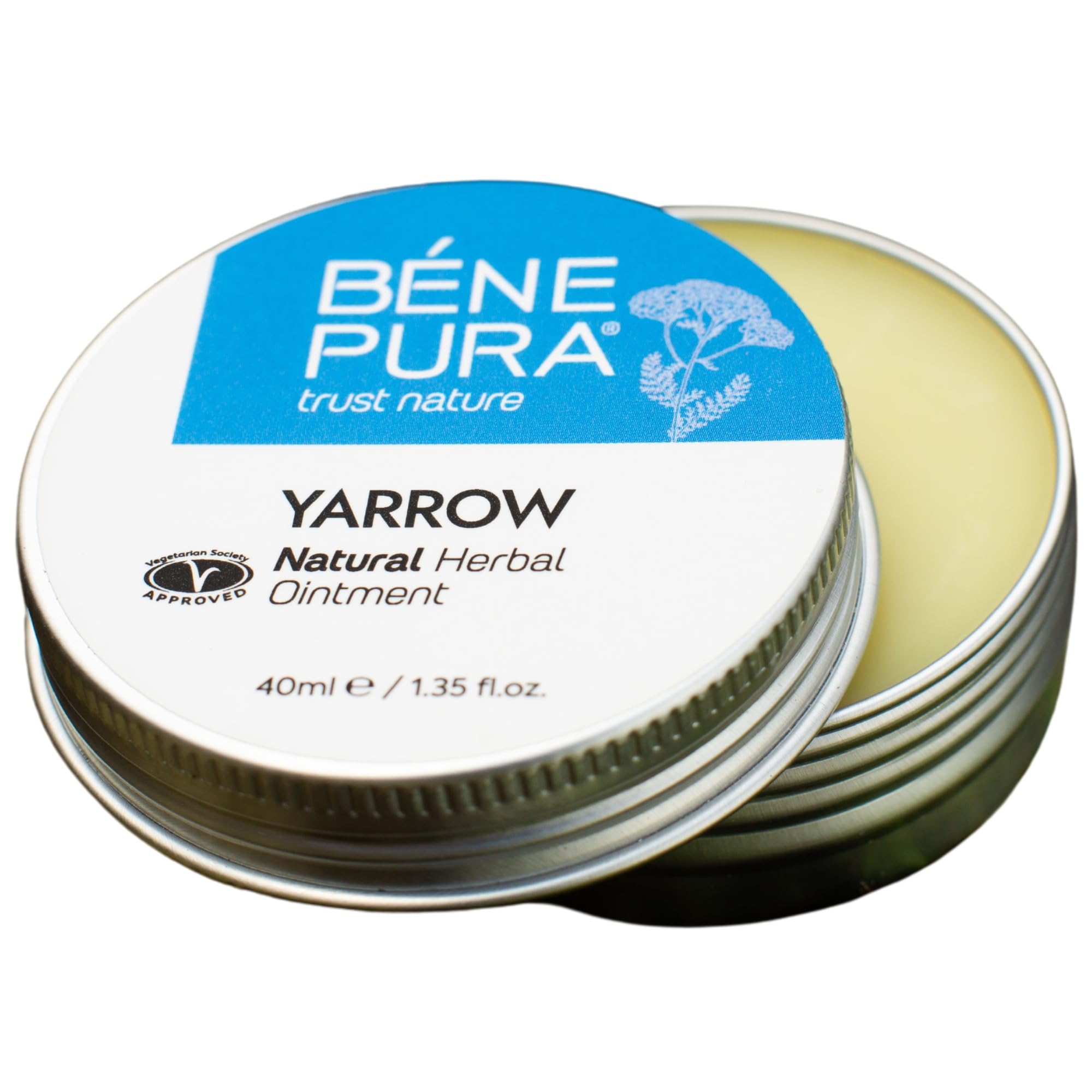 BenePura Hämorrhoiden Salbe, Natürliche Weiße Schafgarben Salbe gegen Brennen, Juckreiz und Beschwerden, 40 ml (1er Pack)