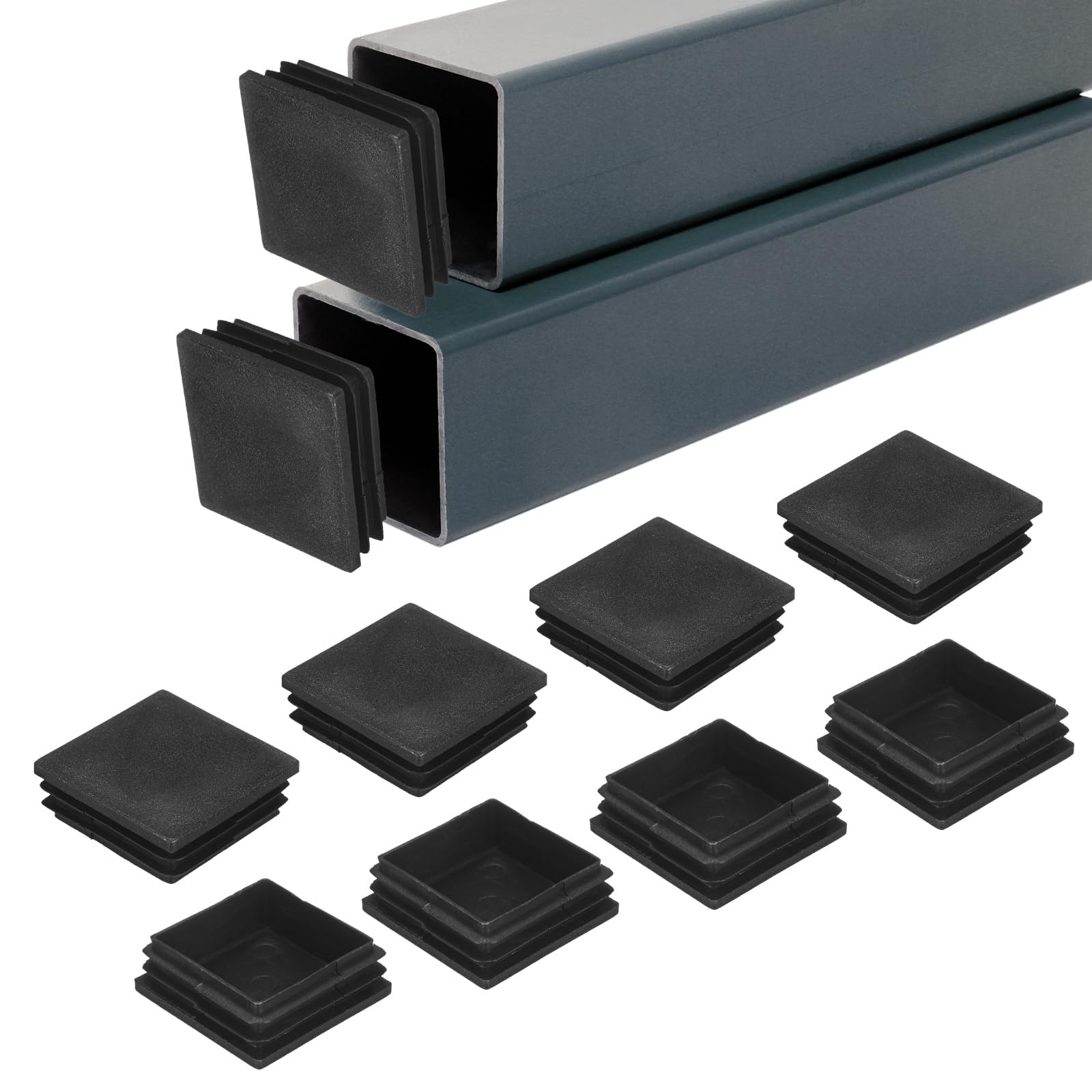 M METERXITY 30-Pack Square Tubing End Caps