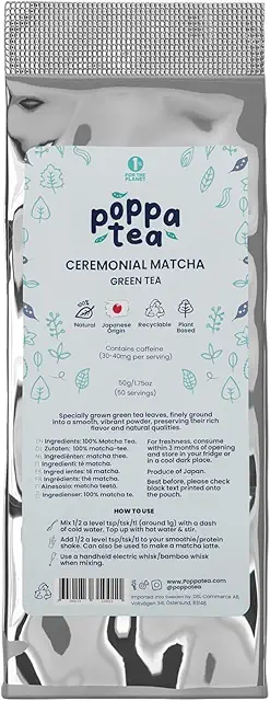 dm Matcha Tee Zeremoniell - Japanischer Grüntee 50g Nachfüllbeutel