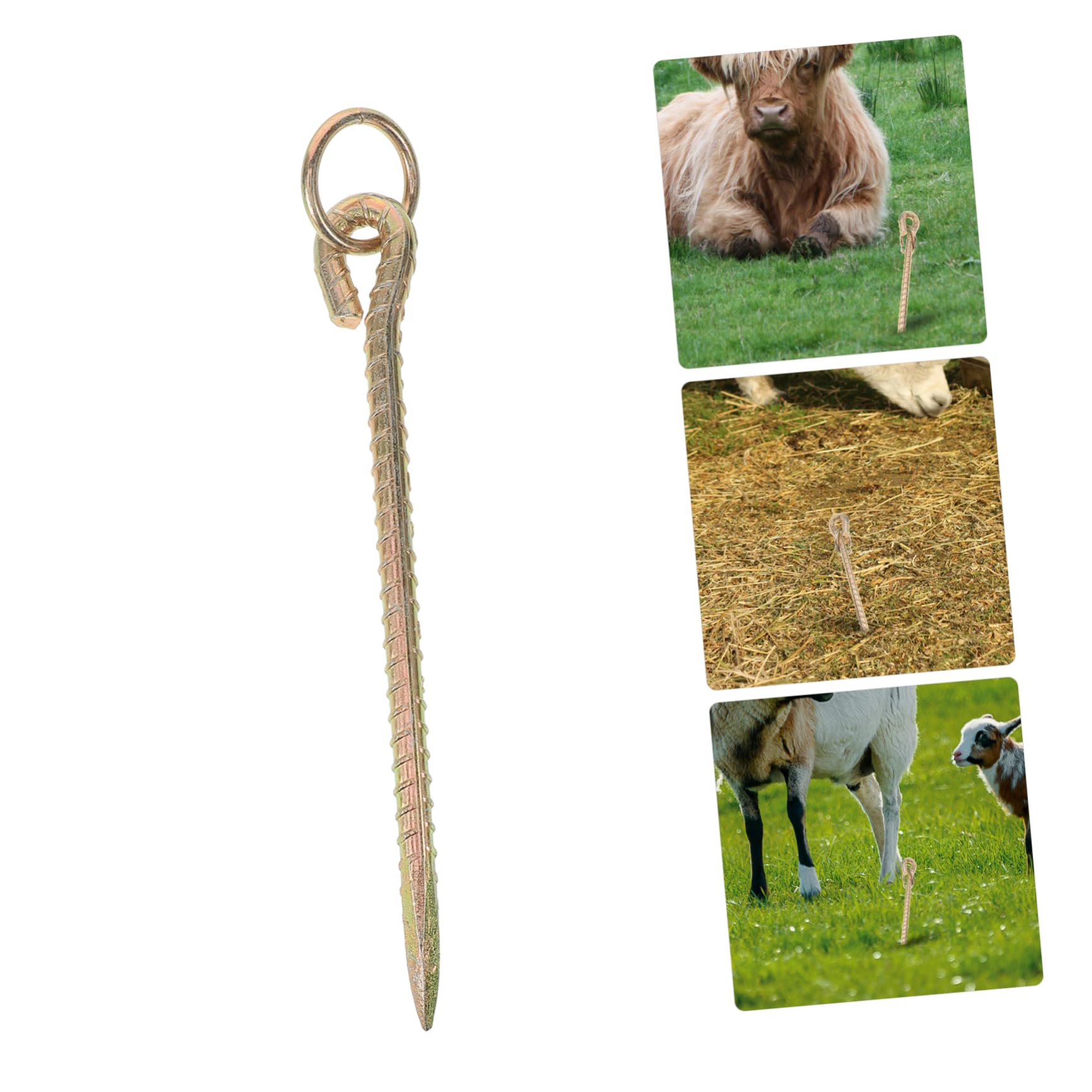 Toddmomy Estacas para Perros Estaca De Tierra Estaca De Ancla Ovejas Atan Estaca Atar Estaca Ancla De Tierra Estaca De Amarre para Perros Estaca para Amarrar Ganado Ancla De Perro Planchar