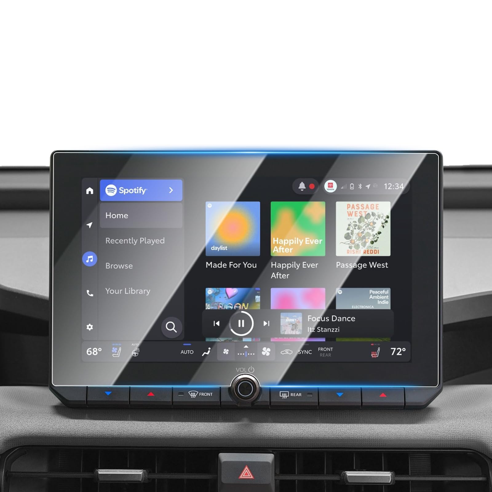 Photo 1 of Karltys Screen Protector for 2026 Toyota RAV4 12.9 inch (XSE/Limited) [No Glare & Fingerprint] Tempered Glass 2026 Toyota RAV4 Accessories (Not for 10.5 inch)