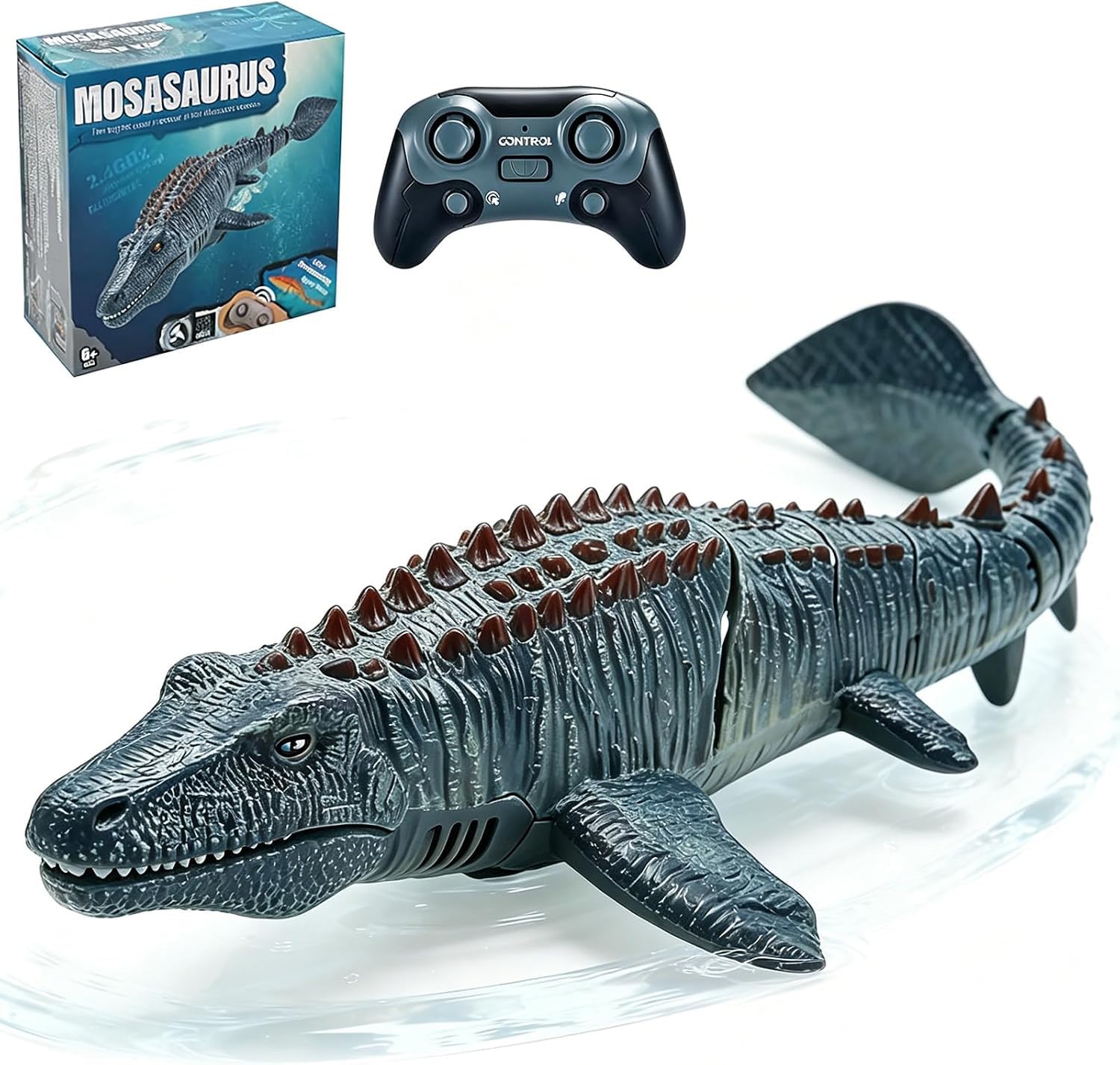 Ferngesteuertes Mosasaurus RC Boot, 2.4GHz Fernbedienung Hai Boot