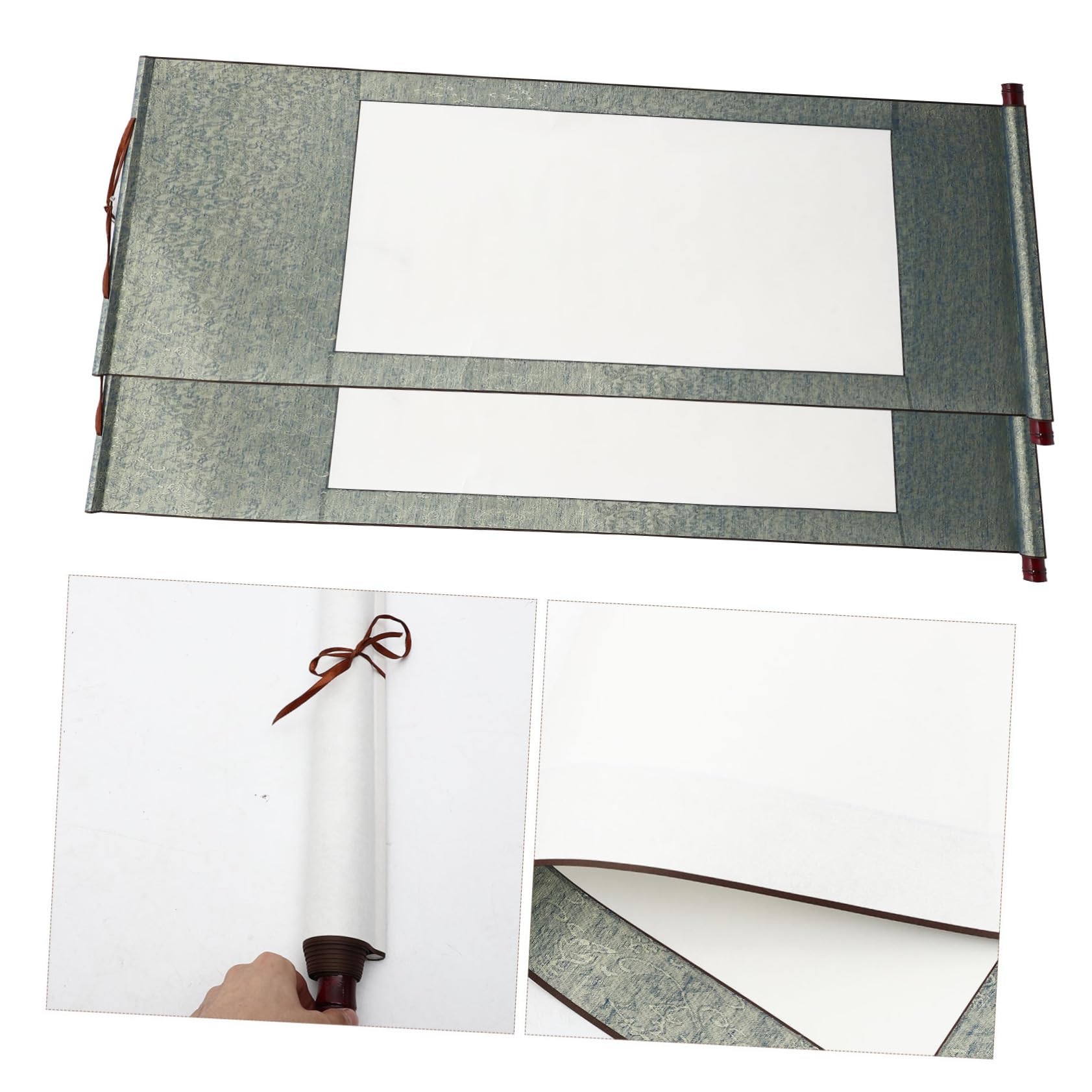 HOMSFOU 2pezzi Carta per Calligrafia Vuota in Materiale di Appeso per Pittura e Scrittura Calligrafica Cinese Design Compatto per Articoli per Casa e Ufficio