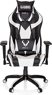 hjh OFFICE 729262 silla gaming PROMOTER I piel sintética negro / blanco silla de escritorio inclinable