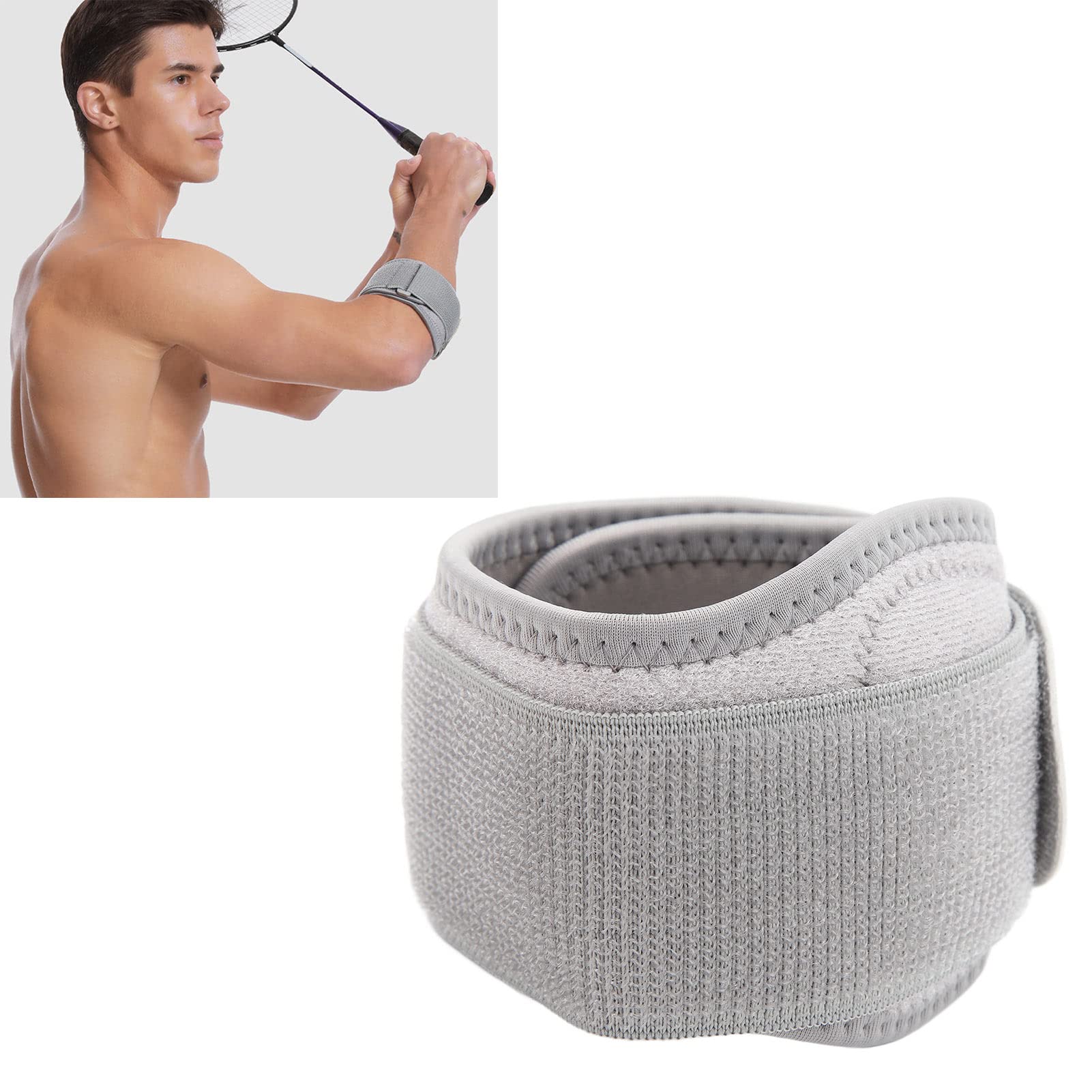 ZIZEV Elastic Elbow Sleeve, Adjustable Lightweight Elastic Elbow Support 2pcs Breathable for Arthritis Tennis for Sports for Basketball