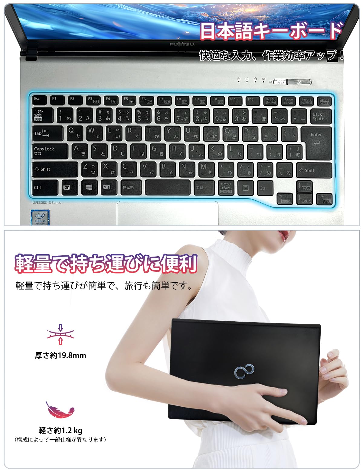 Amazon.co.jp: 【整備済み品】富士通 中古 ノートパソコン LIFEBOOK