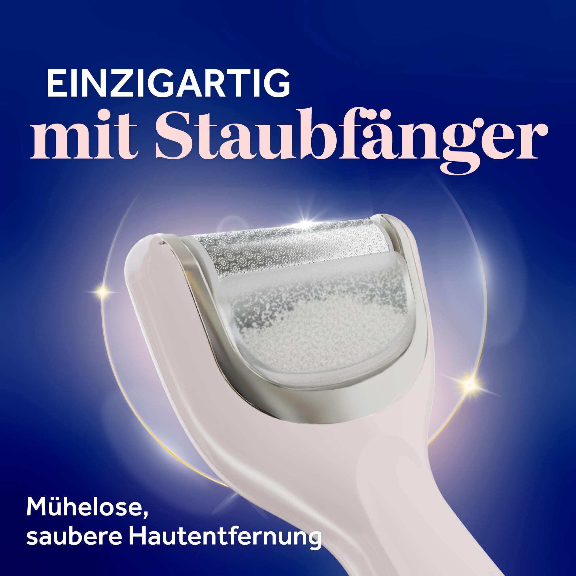 Dr. Scholl’s Pedi Perfect Luxe Wasserdichter, Wiederaufladbarer, Elektrischer Fußhornhautentferner mit x3 Rollenköpfen – Entfernt harte Haut für weiche schöne Füße, 90 Minuten Laufzeit,