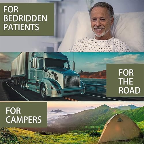 Miniatura 6 de Botella de orina unisex para orinarios, botella de orina portátil con tapa de rosca de 33.8 fl oz, botellas de plástico para orina de emergencia