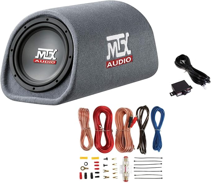 Car Subwoofers Subwoofer MTX AUDIO RT8PT 8" 240W Car Loaded Subwoofer Enclosure Amplified Tube